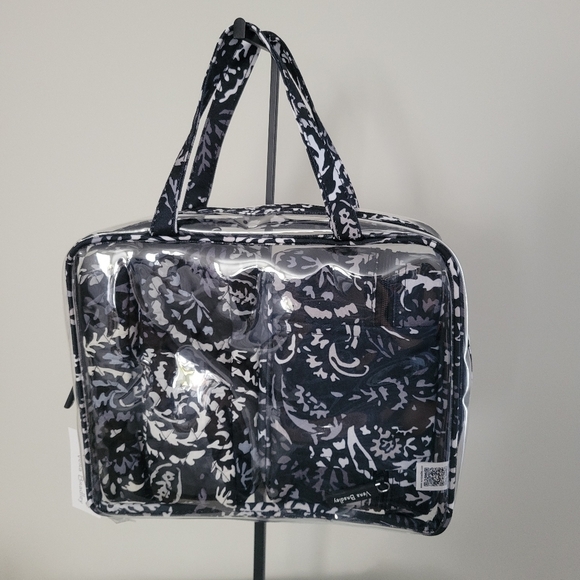 NWT  Vera Bradley 4 pieces Cosmetic Organizer Paisley Noir. - Picture 5 of 9